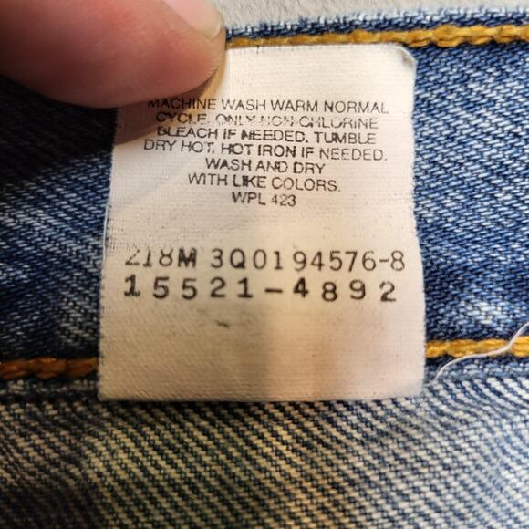 Levis 512 Jeans Womens 14S Blue Slim Fit Tapered Leg High Rise Denim Pants - Picture 4 of 11